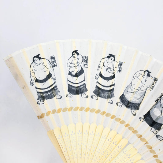 力士柄扇子(ケース付)