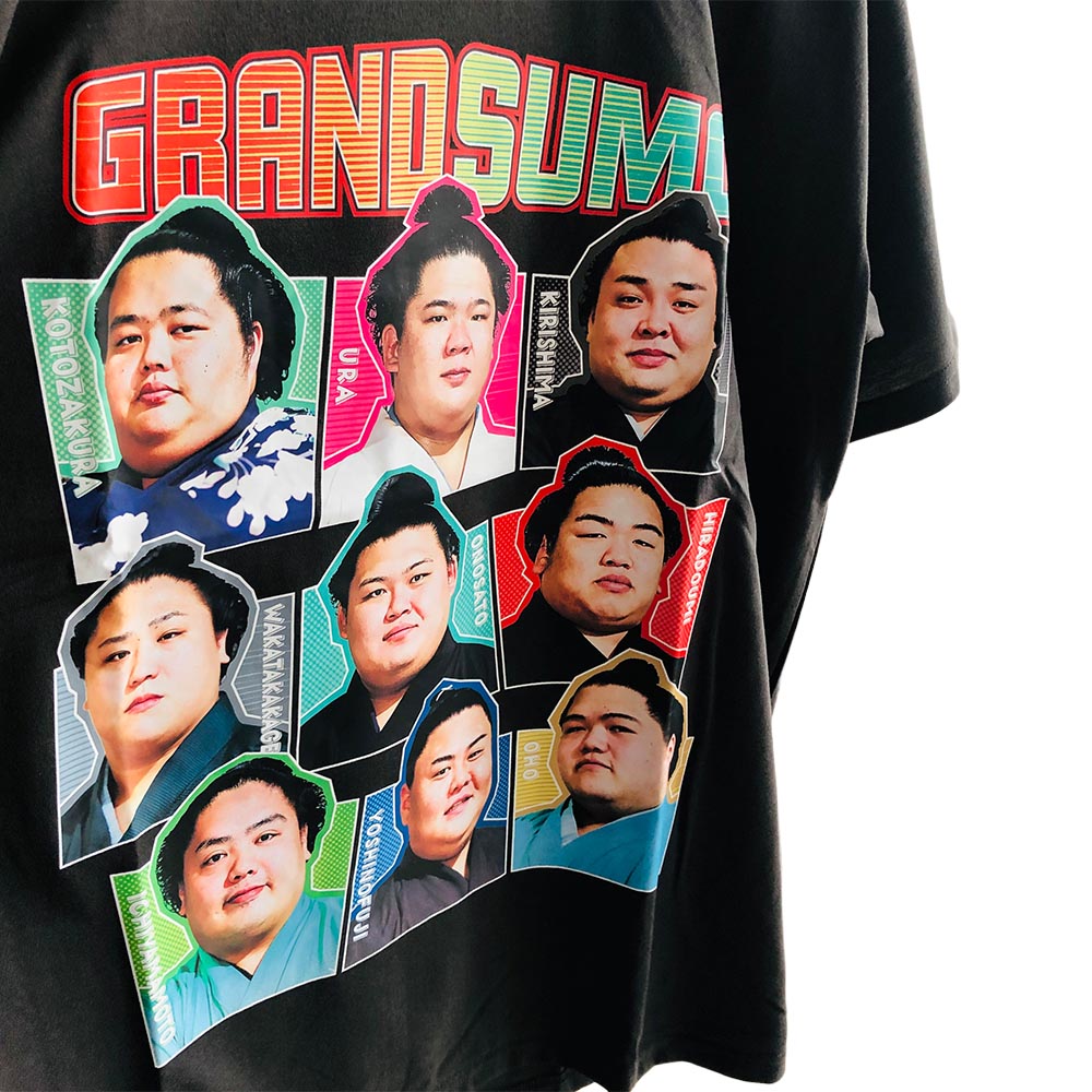 関取グラフィックTシャツ ver.3(チャコール)