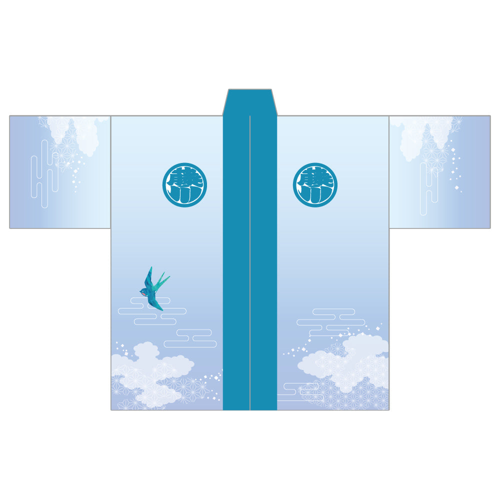 染め抜き風応援はっぴ(藤ノ川)