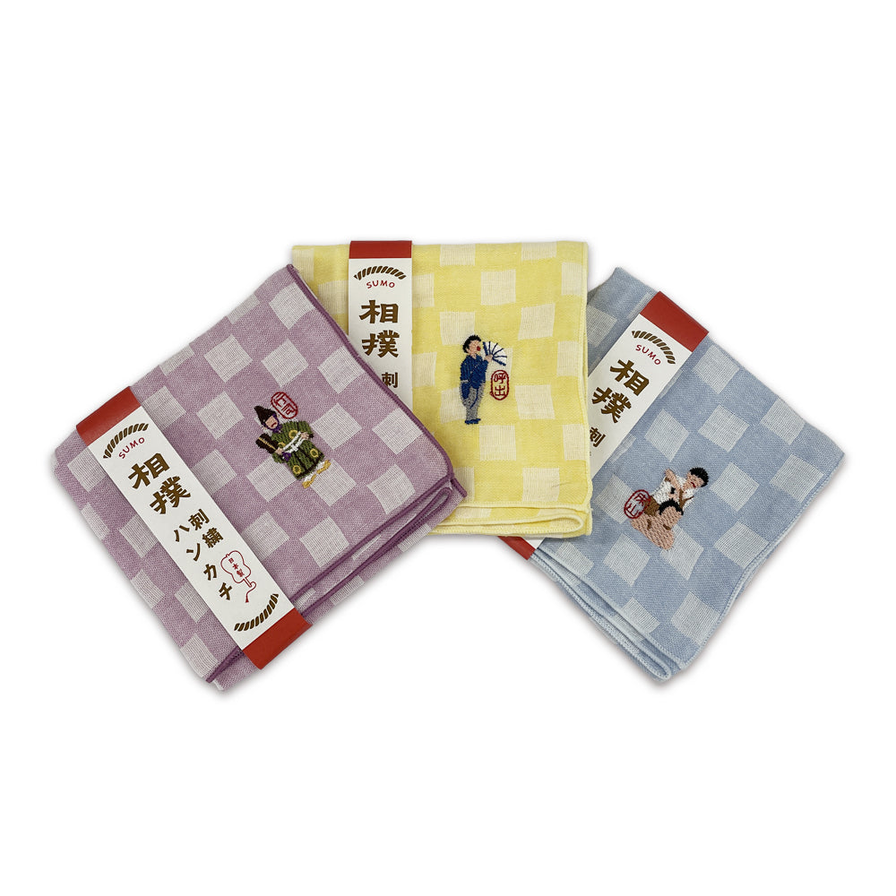 Sumo Embroidered Handkerchief(Yobidashi)