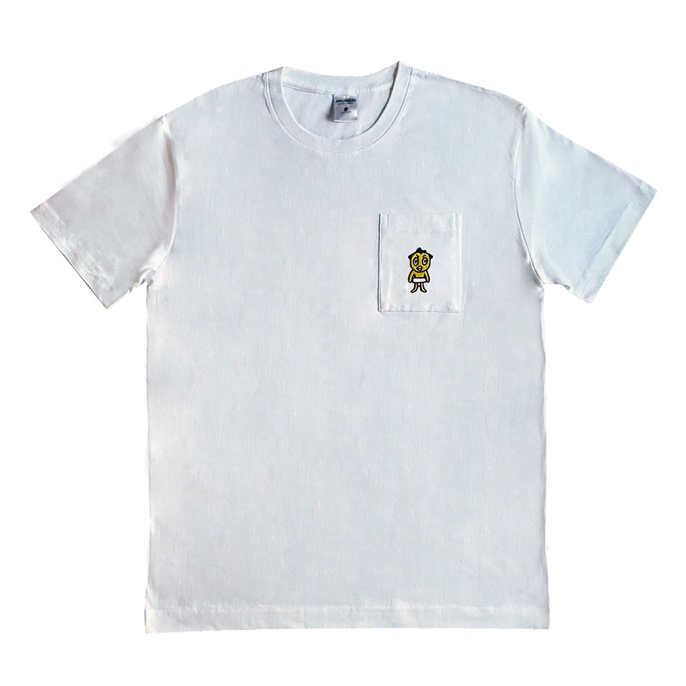 刺繍ポケットTシャツ ひよの山（ホワイト） – お相撲さんのショッピングモール SuMALL（すも〜る）