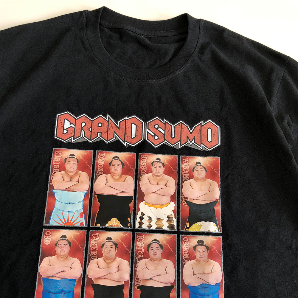 関取グラフィックTシャツ (ブラック)