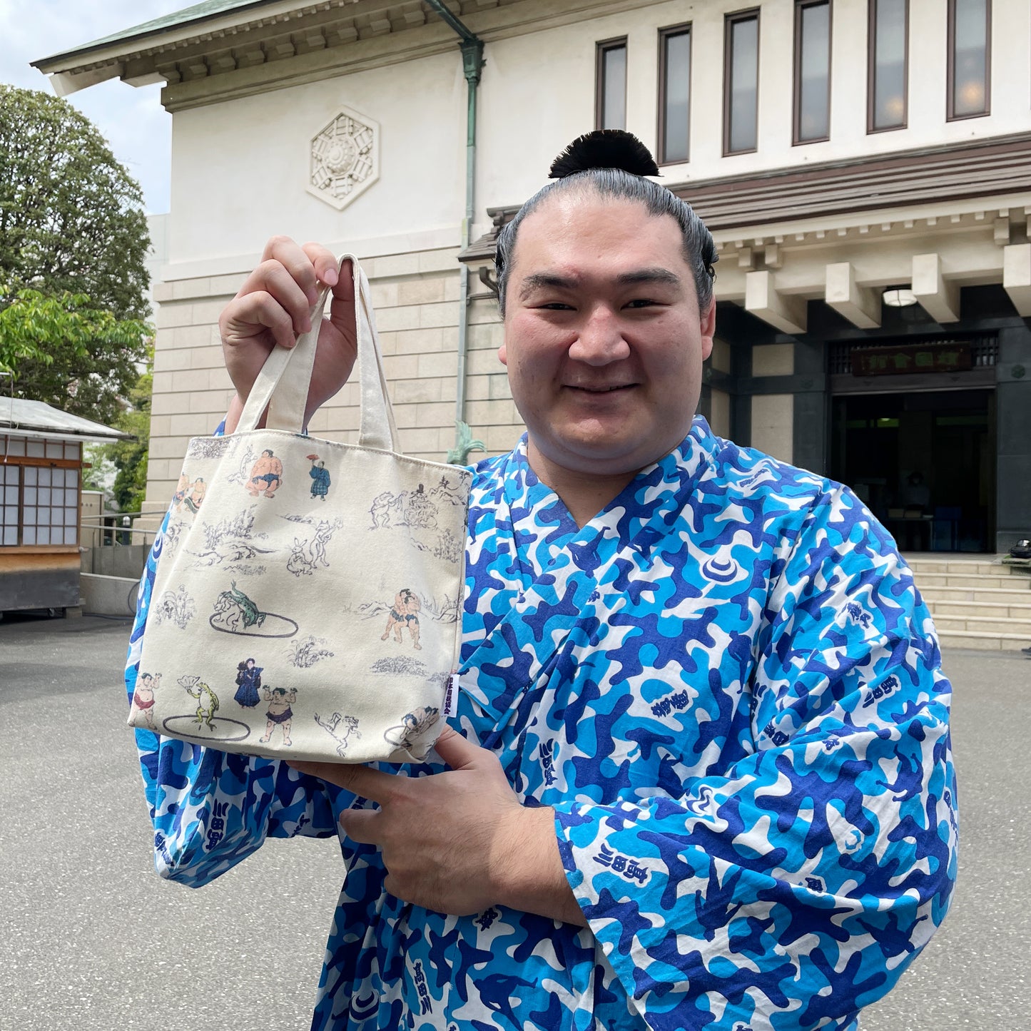 大相撲×鳥獣人物戯画 ランチバッグ