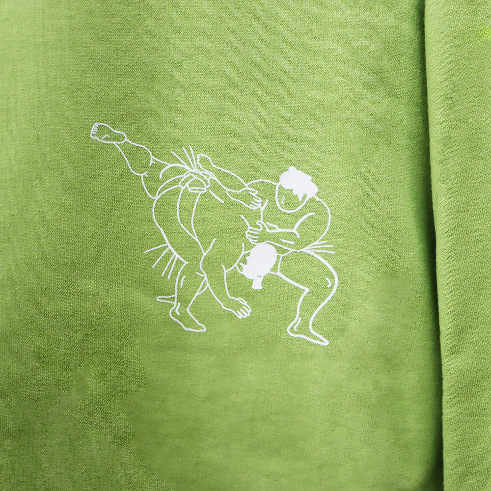 決まり手ロングスリーブTシャツ 肩透かし イラスト拡大