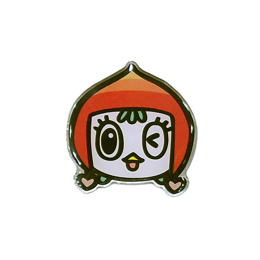 すももピンバッジ(顔)