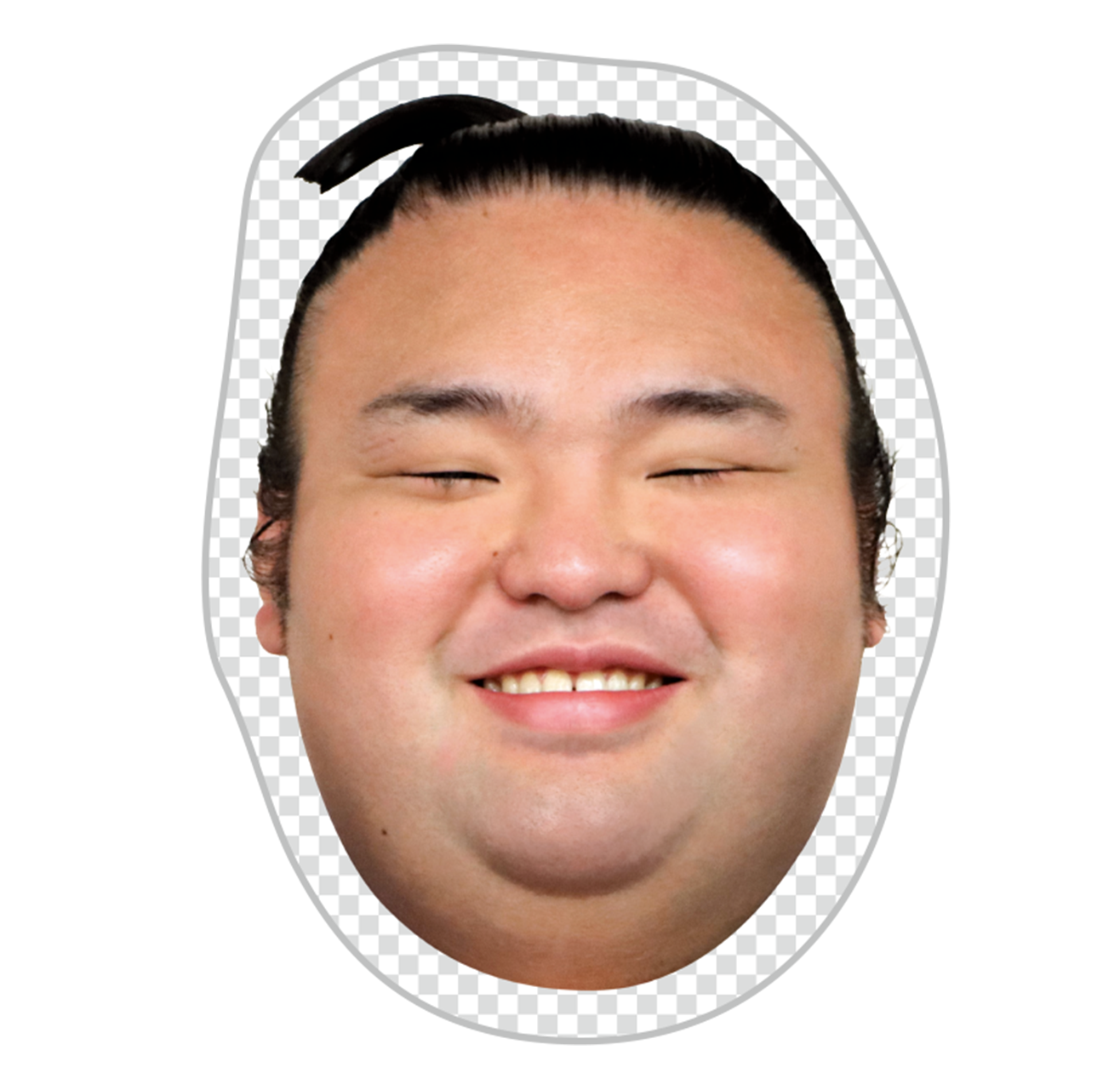 力士の顔ハンカチ 貴景勝