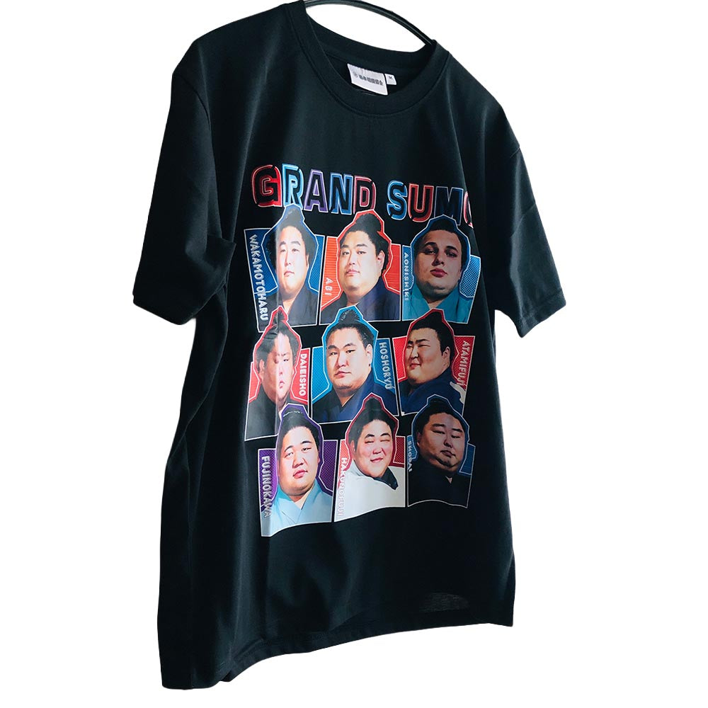 関取グラフィックTシャツ ver.3(ブラック) – お相撲さんのショッピング