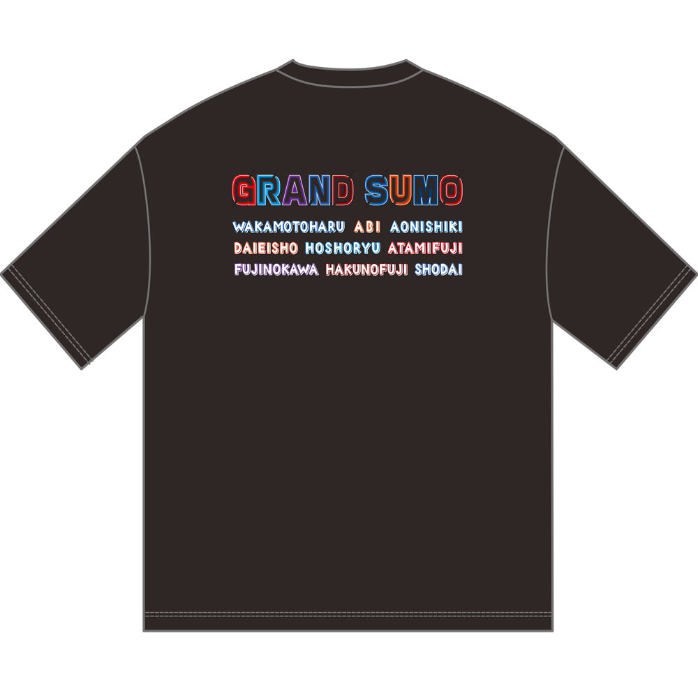 関取グラフィックTシャツ ver.3(ブラック)