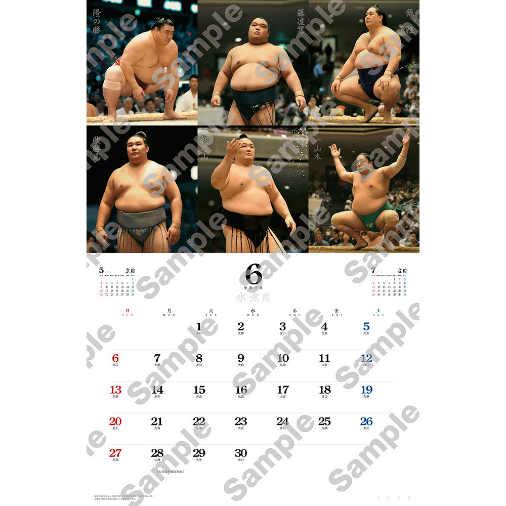 Reiwa 9 Grand Sumo Calendar & Sumo planner  Set (Pre-order)