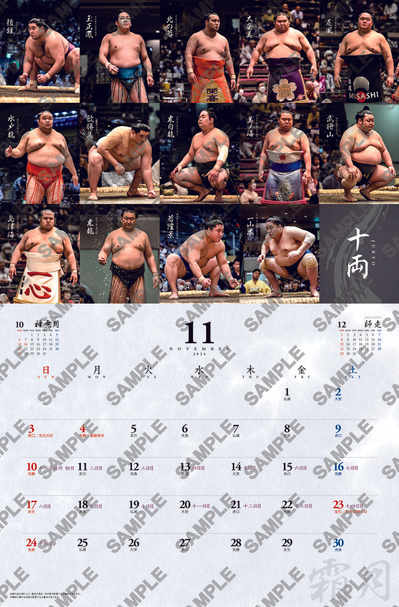 大相撲カレンダー　11月