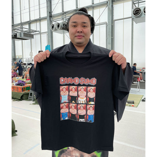 関取グラフィックTシャツ (ブラック)