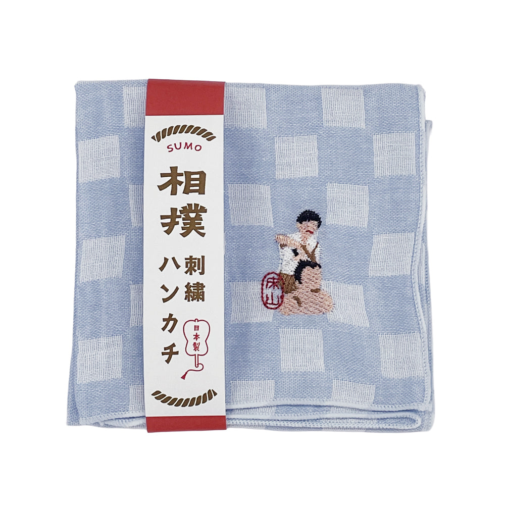 Sumo Embroidered Handkerchief(Tokoyama)