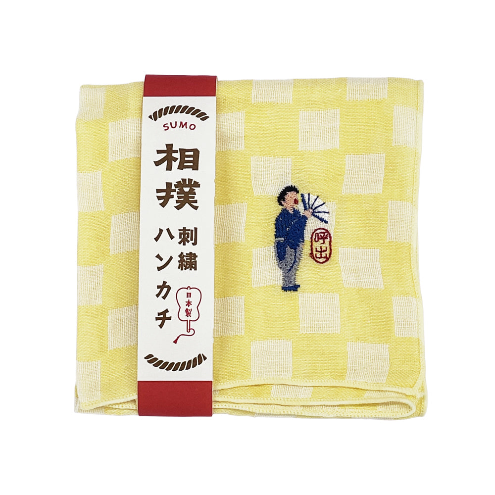 Sumo Embroidered Handkerchief(Yobidashi)