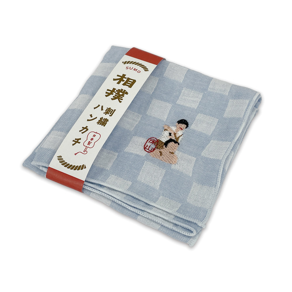 Sumo Embroidered Handkerchief(Tokoyama)