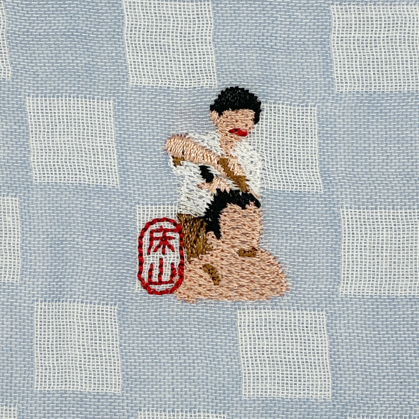 Sumo Embroidered Handkerchief(Tokoyama)