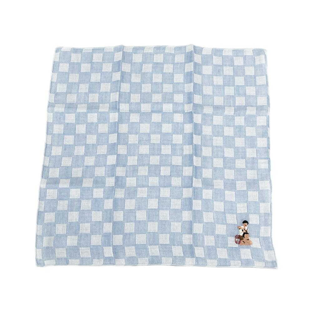 Sumo Embroidered Handkerchief(Tokoyama)