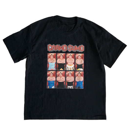 関取グラフィックTシャツ (ブラック)