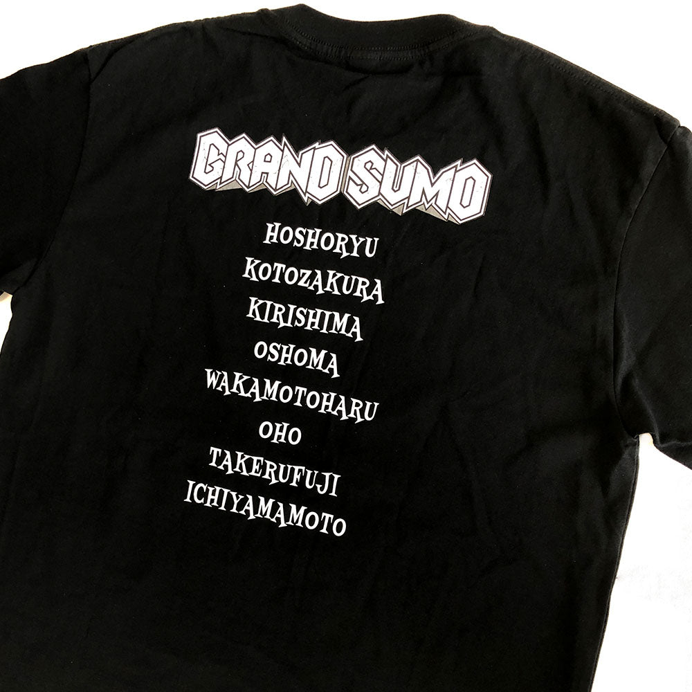 関取グラフィックTシャツ (ブラック)