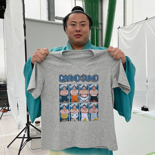 関取グラフィックTシャツ (グレー)