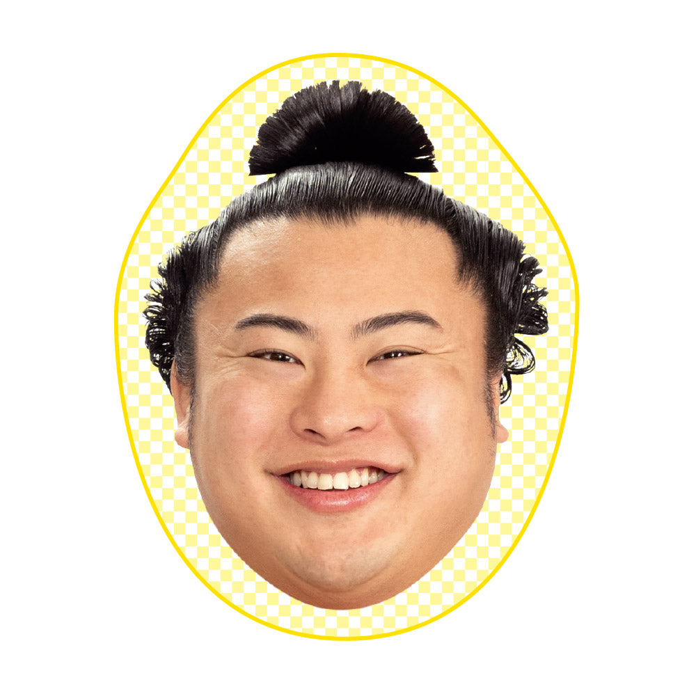 力士の顔ハンカチ