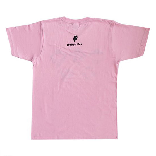 【せきトリくん】なかよしTシャツ(ピンク)